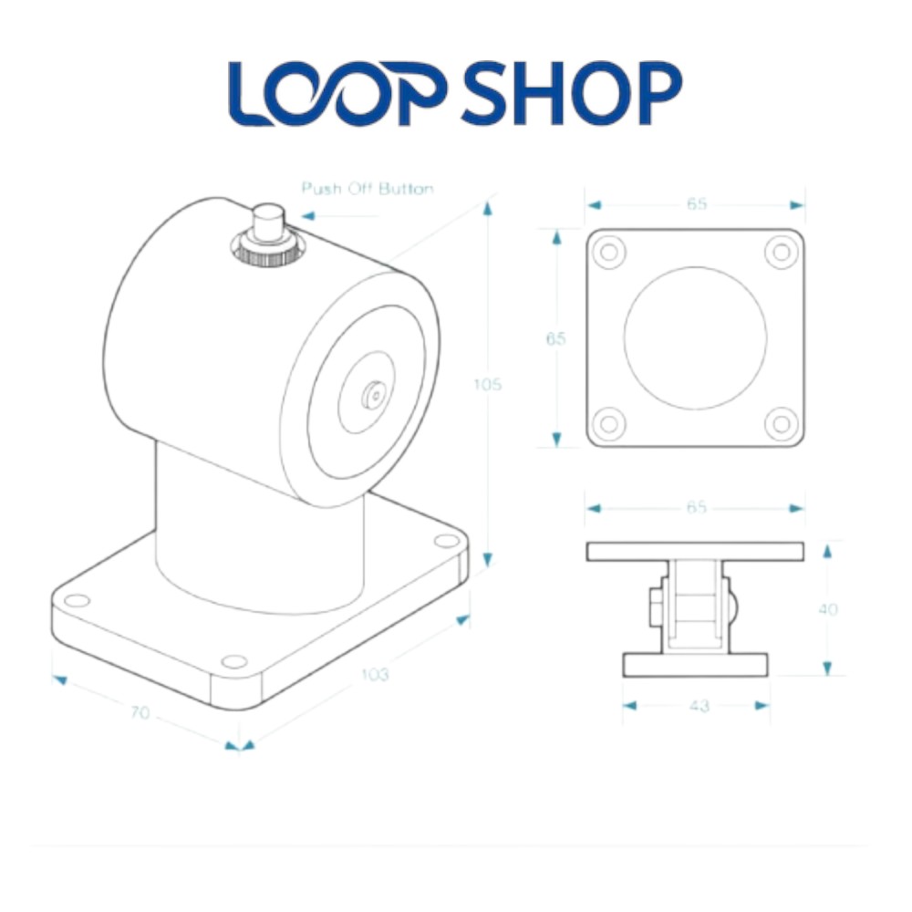 Naffco Magnetic Door Holder – UL-Listed Automatic Release Fail-Safe Hardware - Image 3