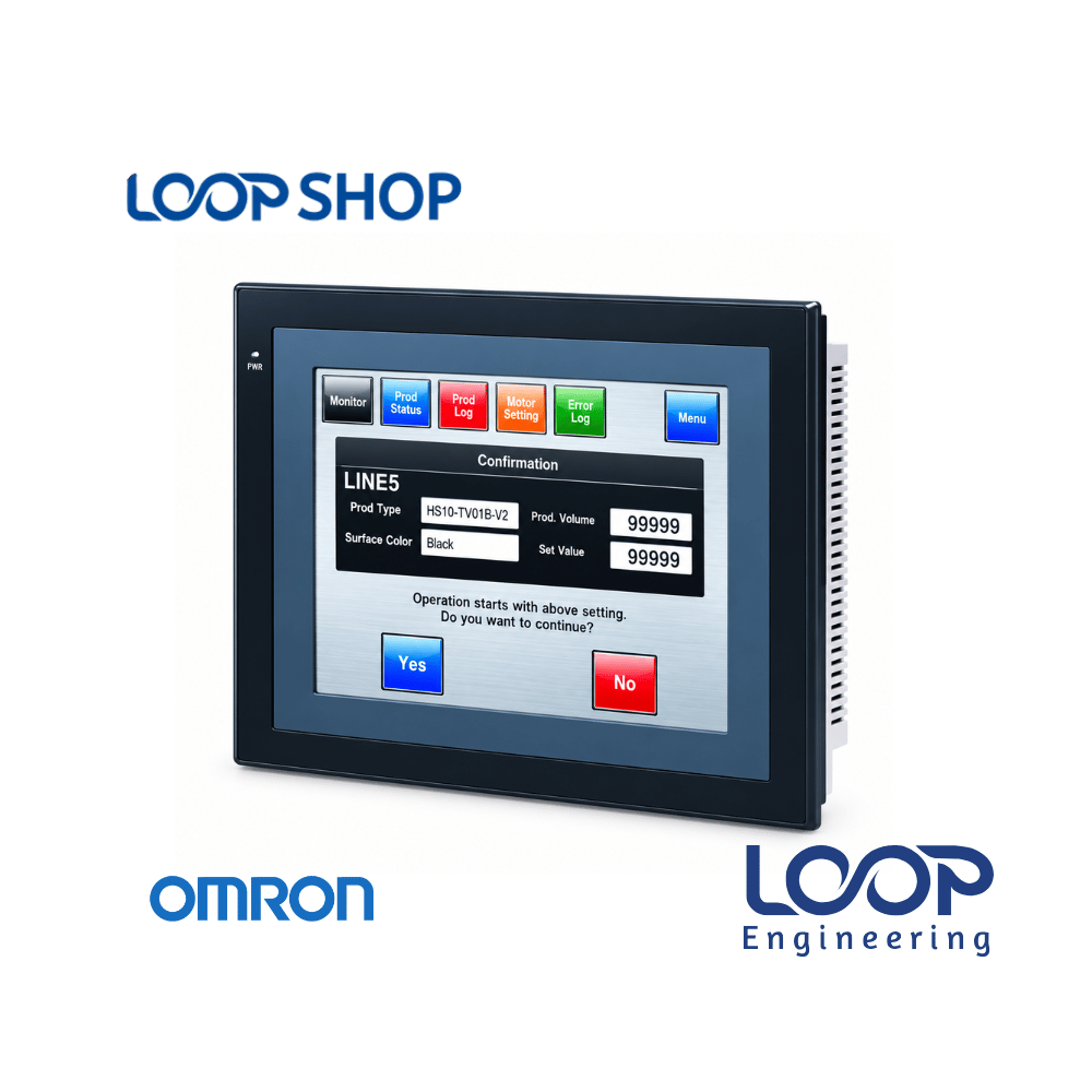 Omron NS5-SQ11-V2 5.7 inch TFT color Ethernet touch screen HMI display panel front view