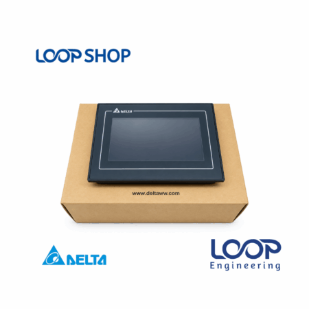: Delta DOP-105CQ 5.6 inch TFT color touch screen HMI display panel front view