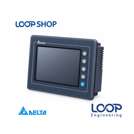 Delta DOP-AS38BSTD 3.8 inch monochrome touch screen HMI display panel front view