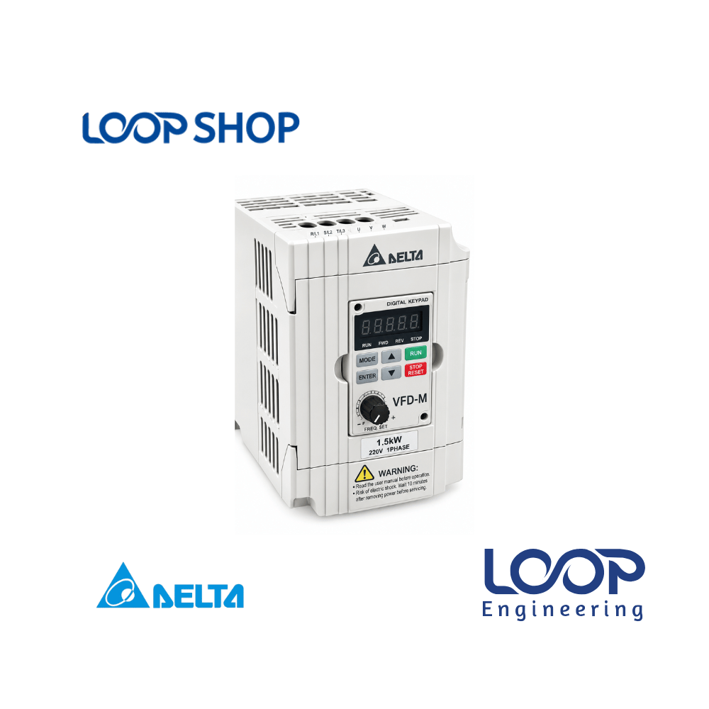 Delta VFD015M21A 1.5kW 230V Single-Phase Compact Drive