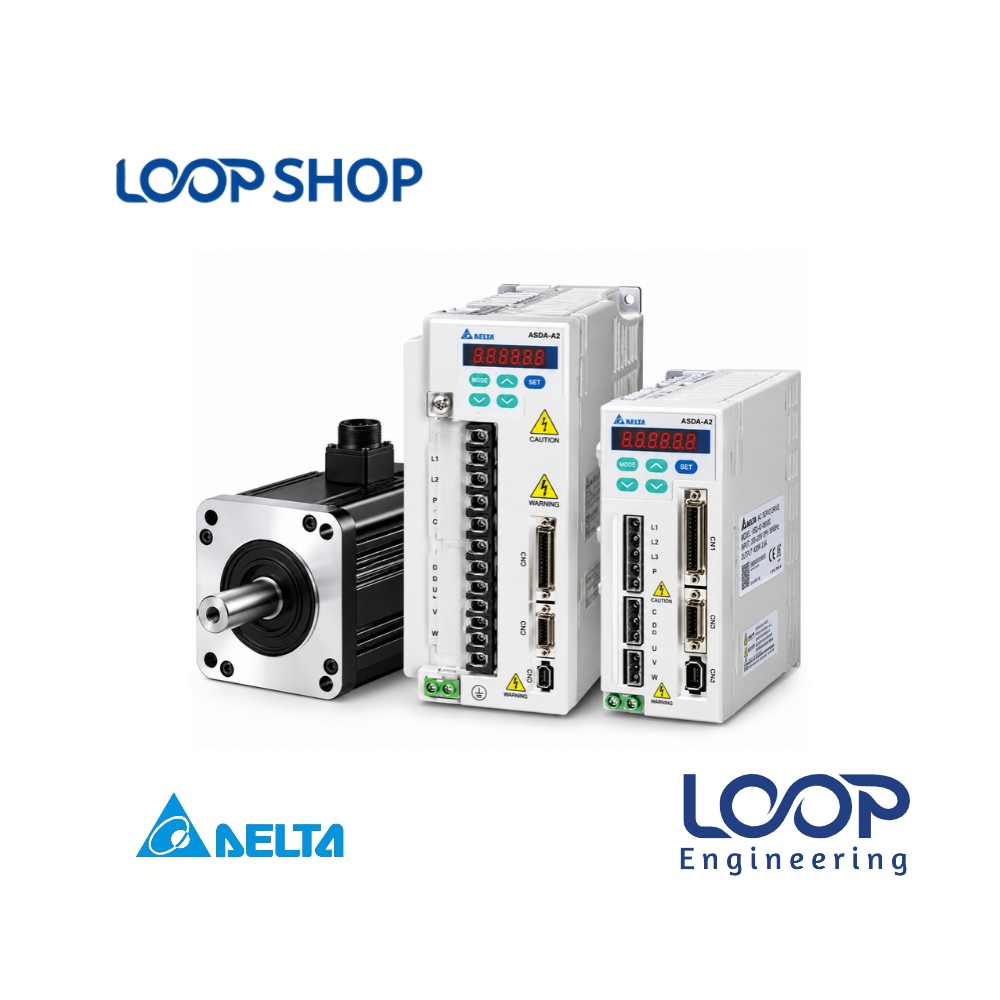 Delta ASDA ECMA AB Series AC Servo Drive and Motor system available at Loop Shop Bangladesh