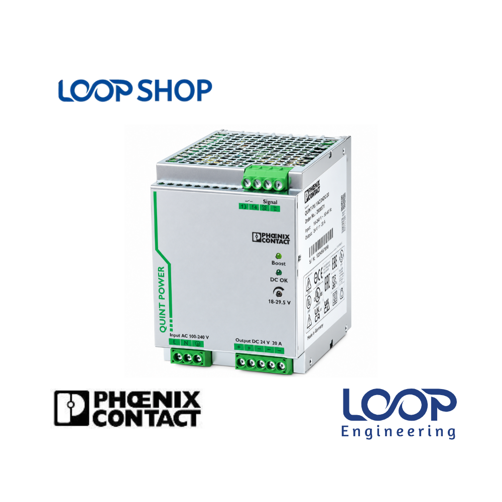 Phoenix Contact QUINT-PS/1AC/24DC/20 Power Supply 2866776 24V 20A Loopshop Bangladesh