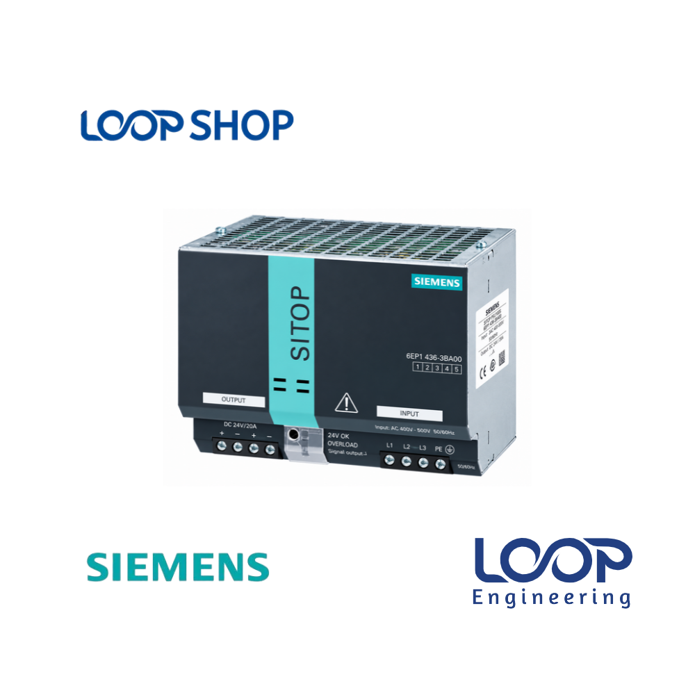 Siemens SITOP 3-Phase Power Supply 6EP1436-3BA00 24V 20A Loopshop Bangladesh