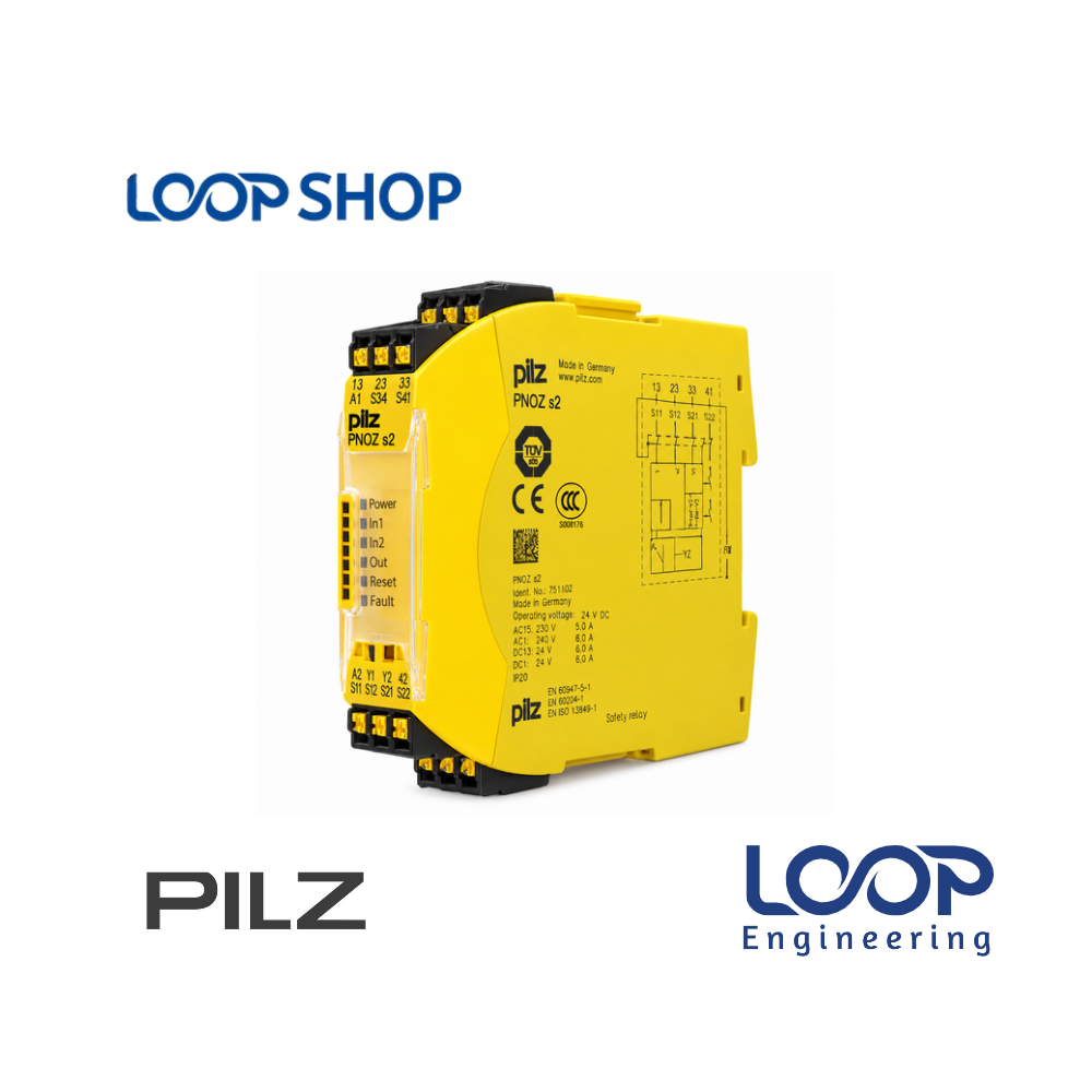 Pilz 751102 PNOZ s2 C Safety Relay 24VDC Loopshop Bangladesh